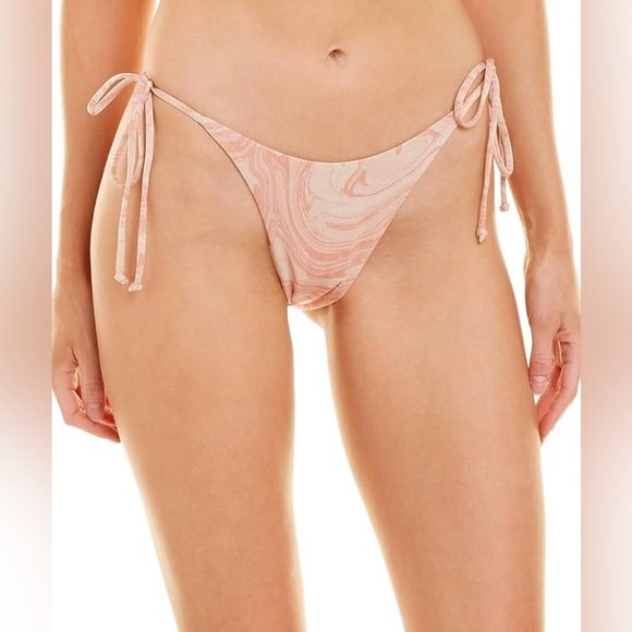 L*Space Lennox Metallic Side Tie Swim Bottom - Picture 1 of 5